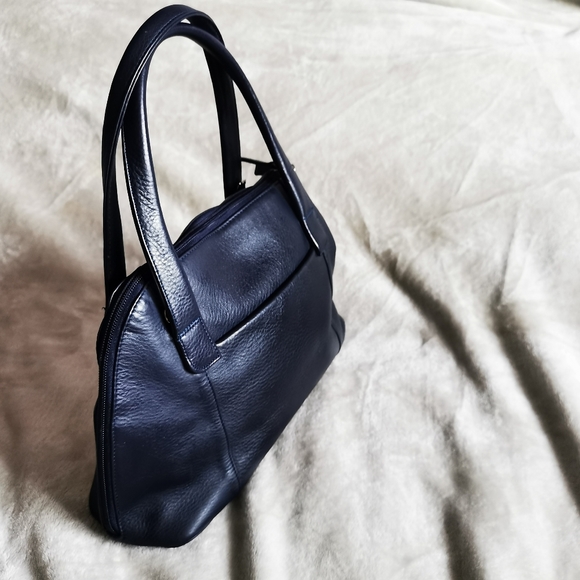 Derek Alexander Navy Blue Leather Bag - Picture 10 of 16